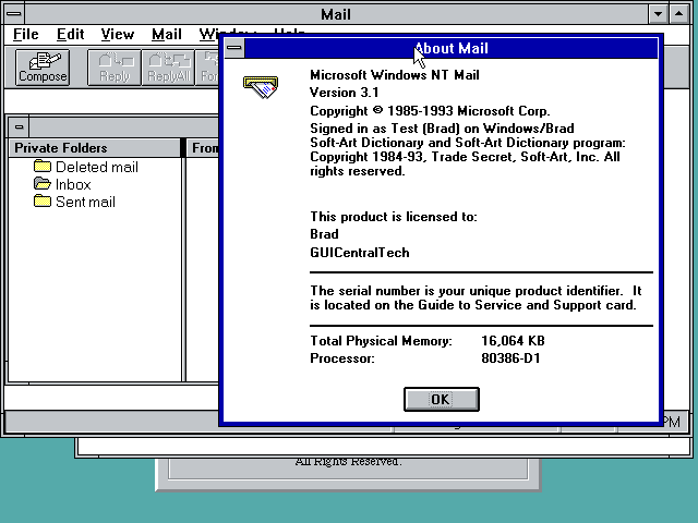 NT 3.1 Mail