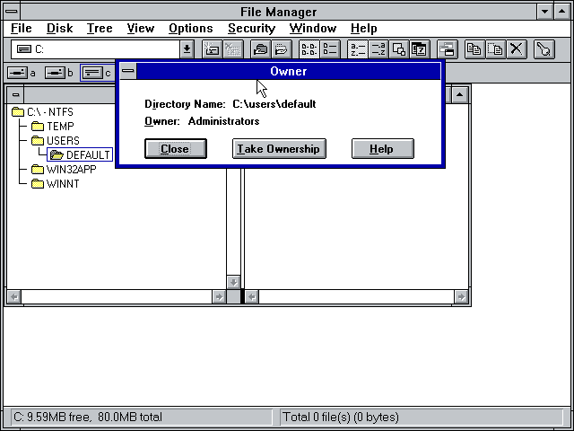 NT 3.1 Ownership