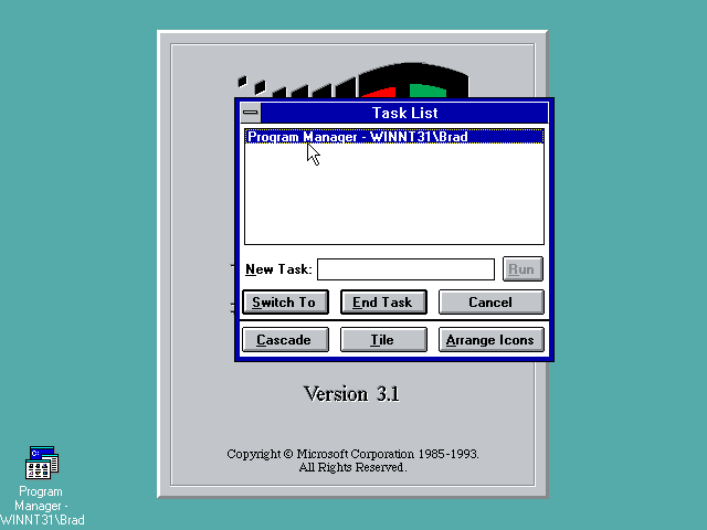 NT 3.1 Task Manager