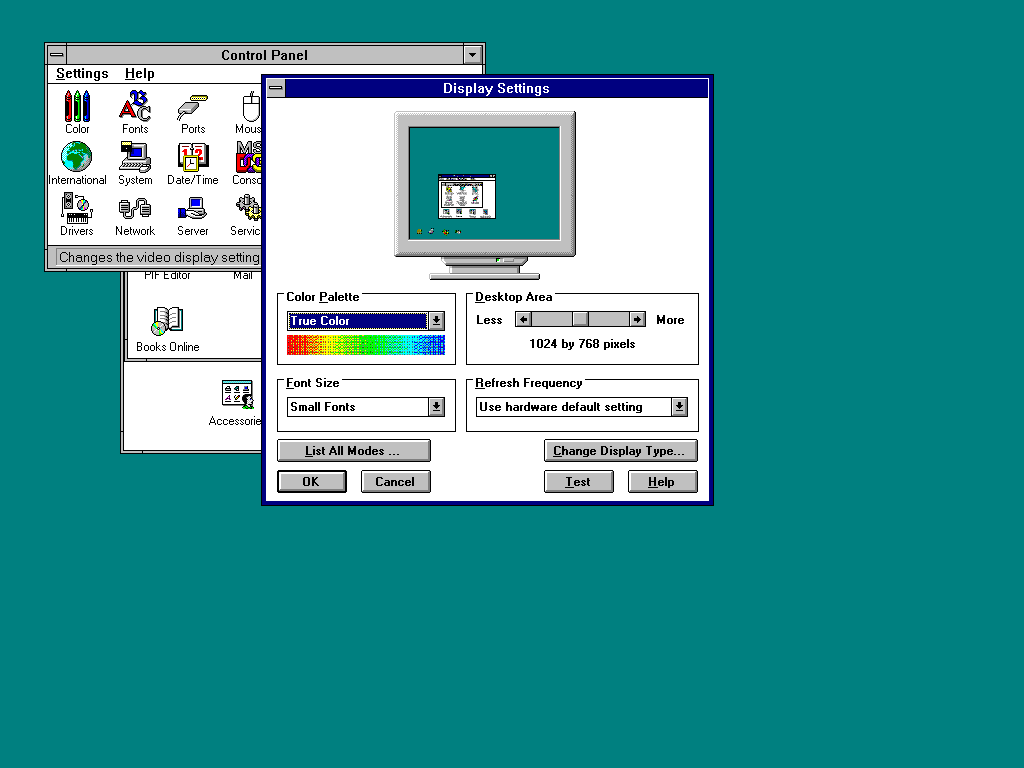 NT 3.51 Display Mode