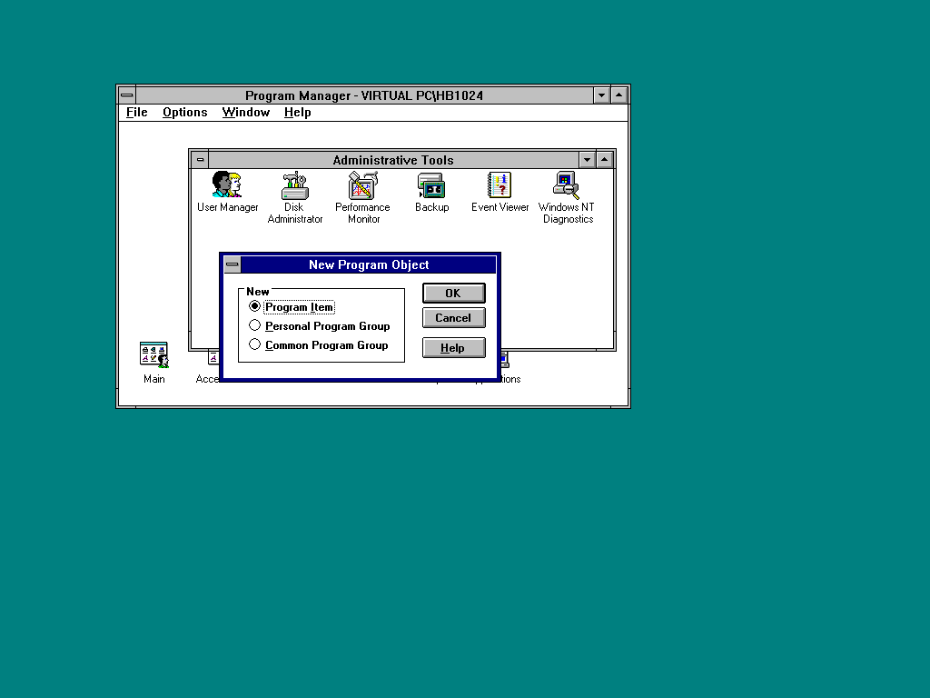 NT 3.51 Program Manager
