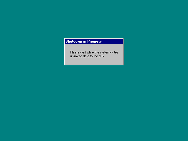 NT 4 Shutdown