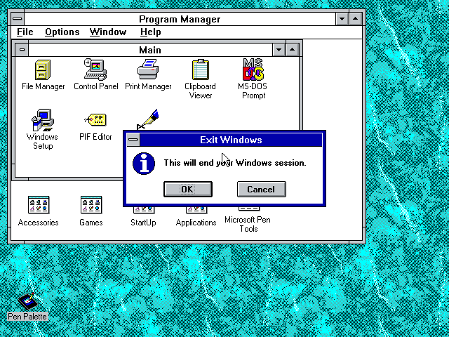 Exiting WinPC