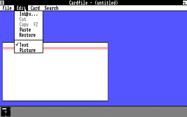 Windows Premiere Edition Menus