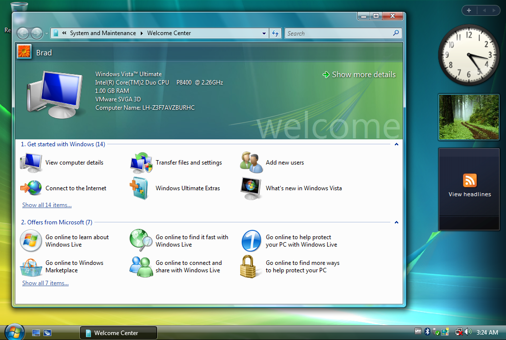 Windows Vista Desktop