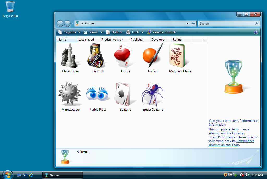 Windows Vista Games