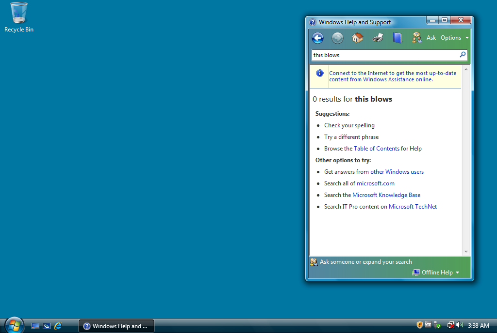 Windows Vista Help