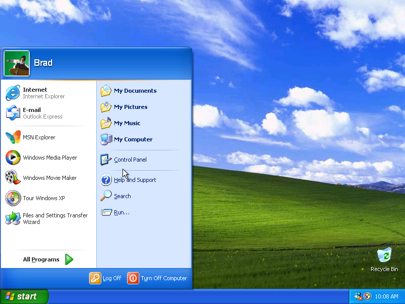 Windows XP Start