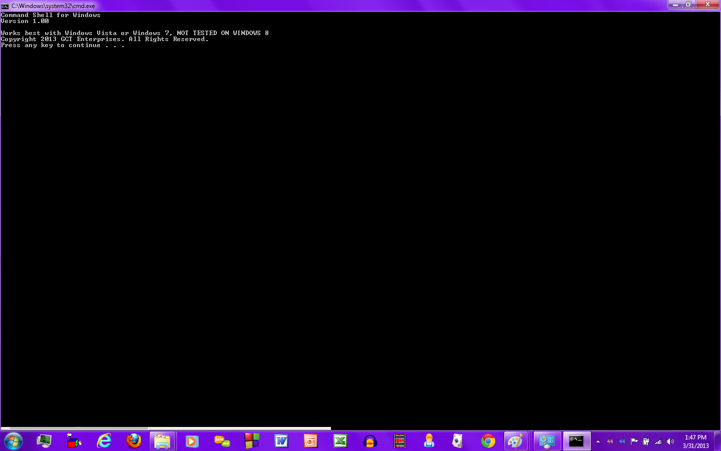About Cmd Shell