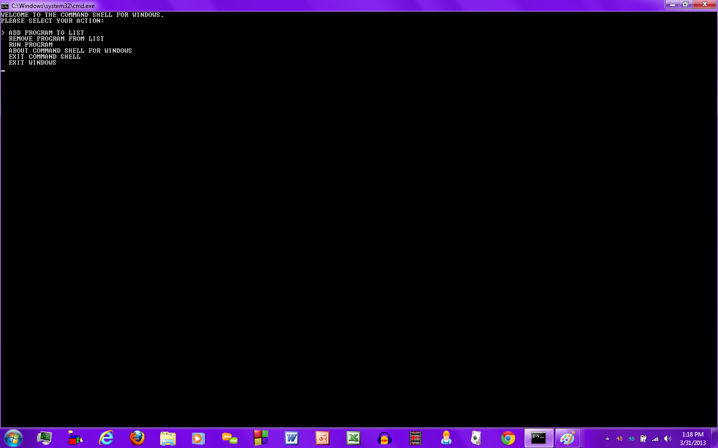 Cmd Shell Main