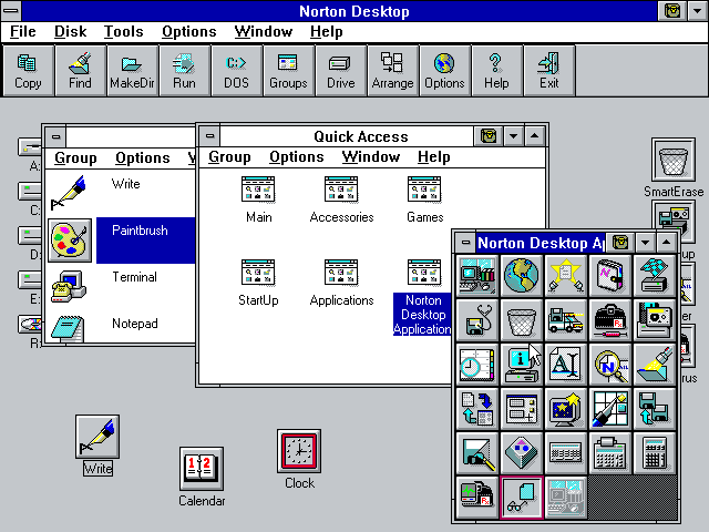 Norton Desktop Groups/Shortcuts