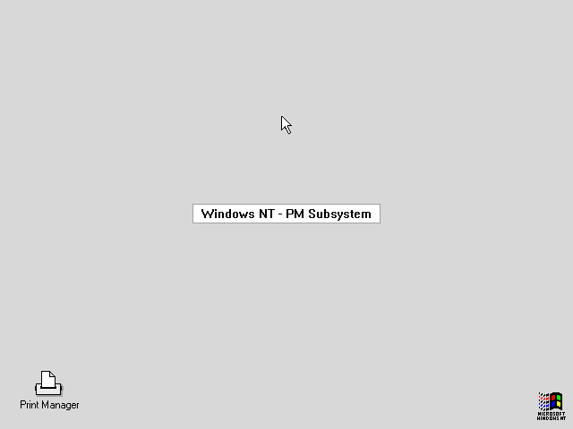 OS/2 Presentation Manager FW Desktop