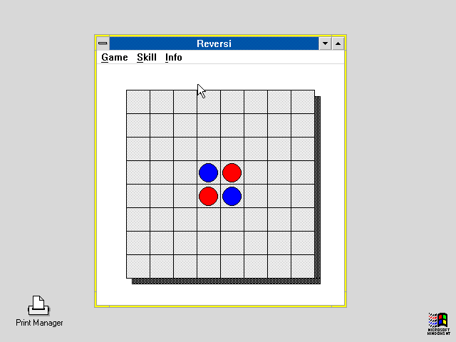 OS/2 Presentation Manager FW Reversi