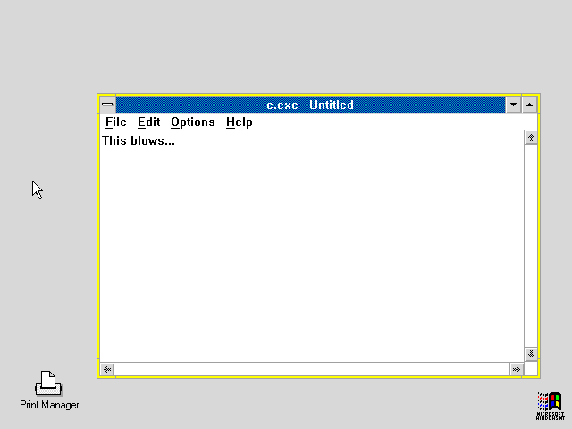 OS/2 Presentation Manager FW System Editor