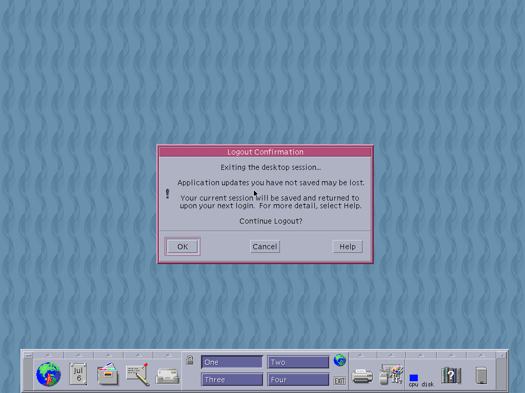 Solaris 10 U8 CDE Shutdown