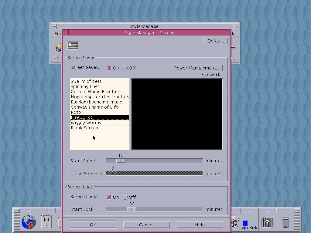 Solaris 10 U8 CDE Screensavers
