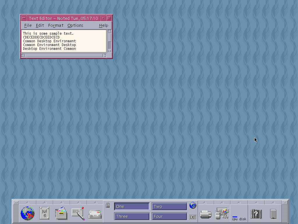 Solaris 10 U8 CDE Text Editor