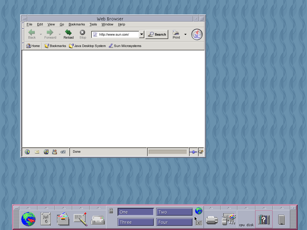 Solaris 10 U8 CDE Web Browser