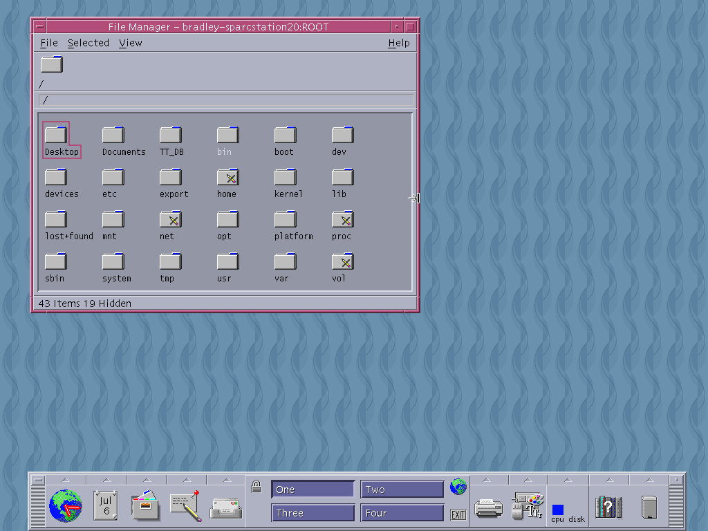 Solaris 10 U8 CDE File Management