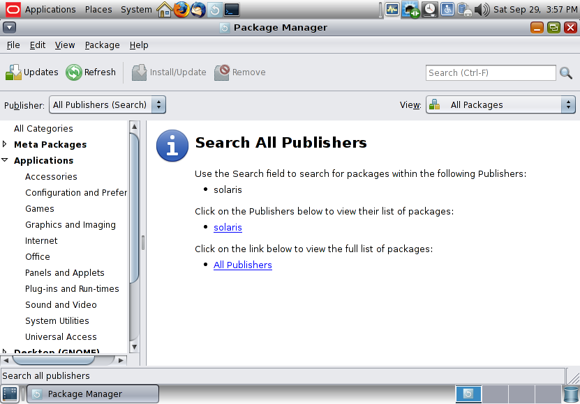 Solaris 11 Package Manager